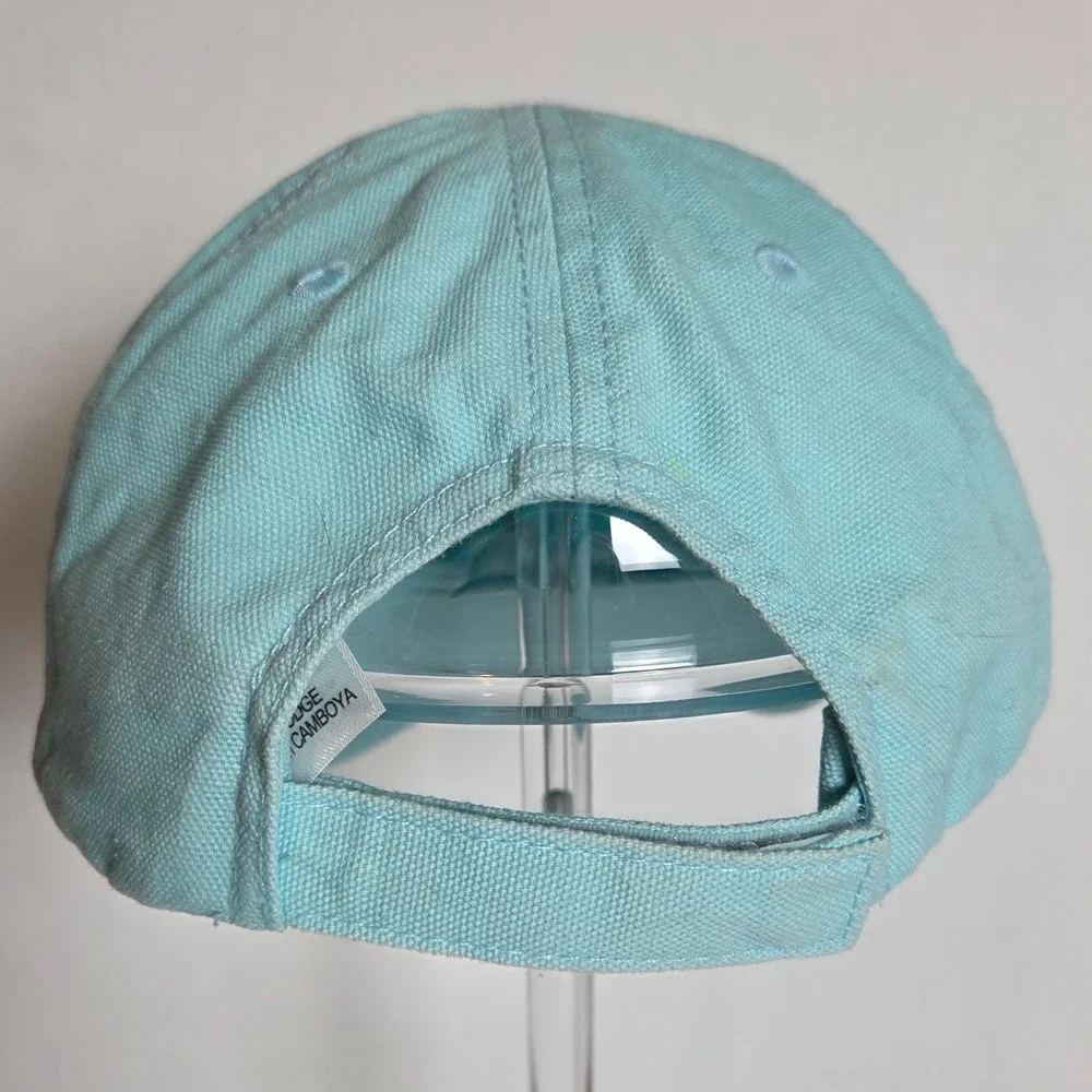 Carhartt Kids Canvas Baseball Cap Aqua Blue Adjustable Hat‎ One Size Outdoors